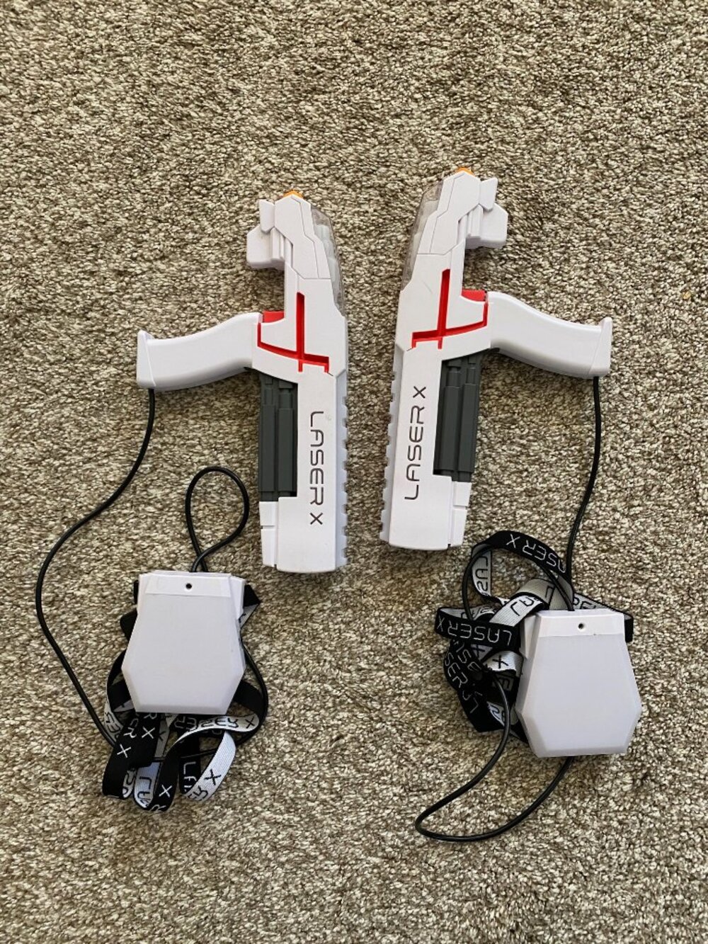 Laser X 2-Player Laser Tag Set Chest Receivers & Blasters System
